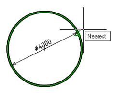 CAD drafting Diameter Dimensioning 12