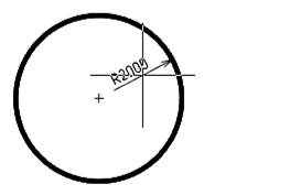 CAD drawing Radial Dimensioning 11