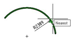 CAD drawing Radial Dimensioning 14