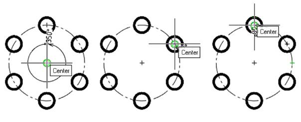 CAD drawing Angle Ordinate Dimension 5