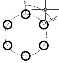 CAD drafting Angle Ordinate Dimension 6
