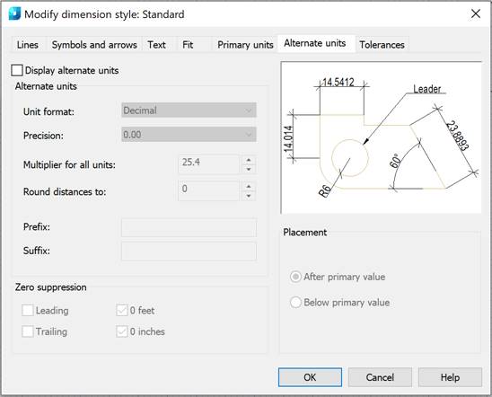 CAD drawing Modify a Dimension Style 41