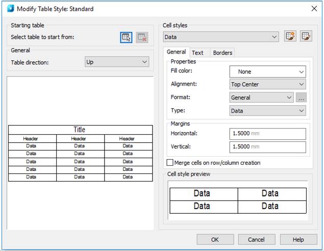 CAD drafting Table Styles .dwg 9