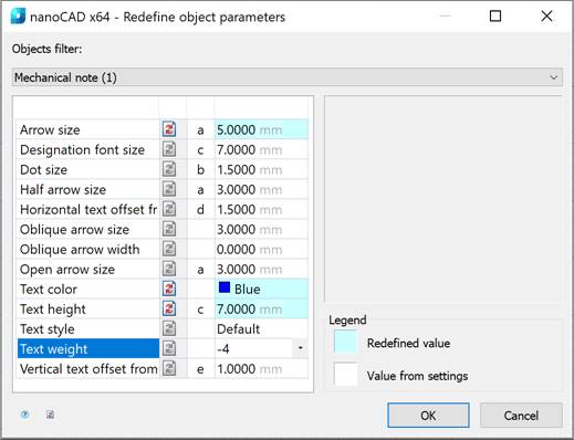 CAD drafting Parameters Redefinition 3