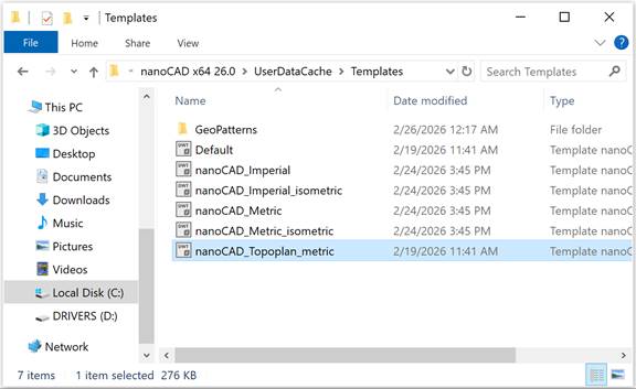 CAD software Settings 7