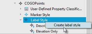 CAD software Creating Label Styles of Geopoints 1