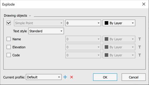 CAD drawing Exploding a Cloud into Points 8