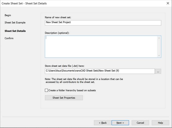 CAD drawing Create Sheet Set 14