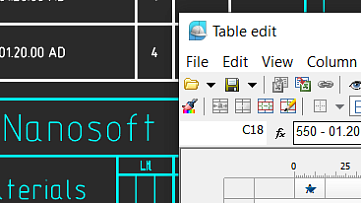 Powerful table editor