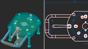 Associativity of 3D models and drawings