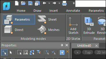 Natural 3D modeling UI