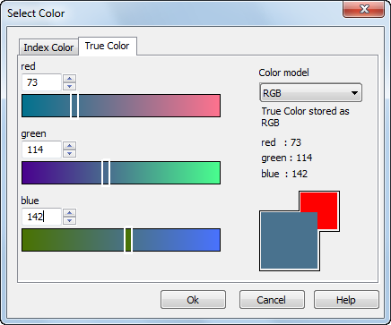 CAD software Select Color Dialog Box 10