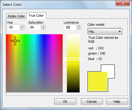 CAD drawing Select Color Dialog Box 11