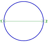 CAD software Circle by Diameter 7