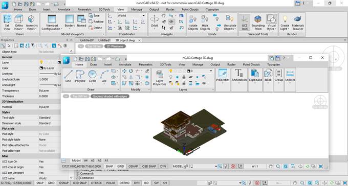 CAD drafting Float Document Window 3