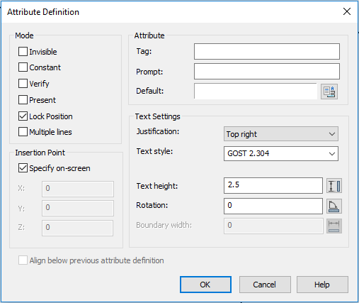 CAD drafting Creating Block Attributes 9