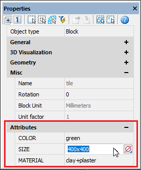 CAD drafting Editing Values of Attributes in a Block Reference 6