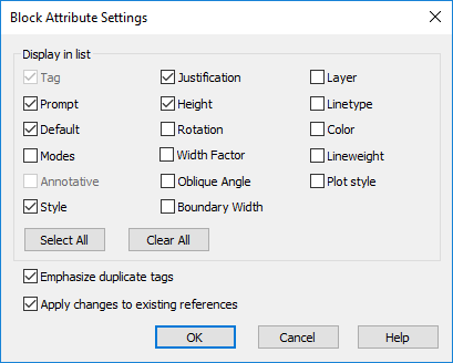 CAD software Block Attribute Manager 7