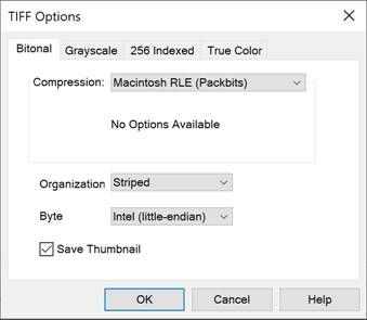 CAD drafting TIFF Saving Options 0