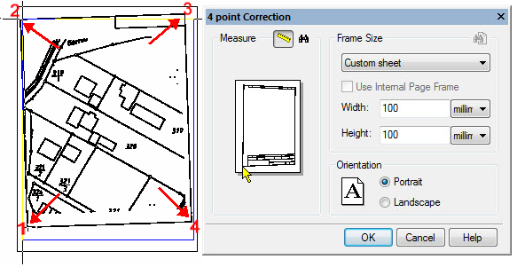 CAD software Correction by Four Points 7