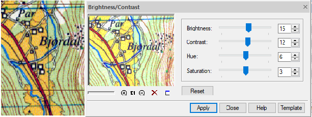 CAD drafting Changing Brightness, Contrast, Hue, Saturation 6