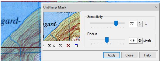 CAD drafting UnSharp Mask 6