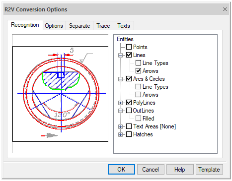 CAD drafting Recognition Tab 0
