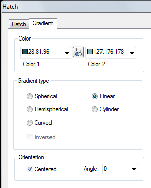 CAD drafting Gradient Fill 9