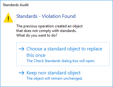 CAD software Standards Check Options 10