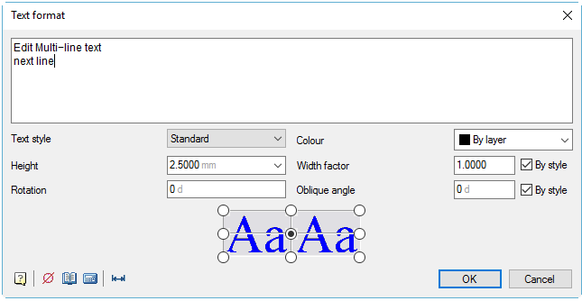 CAD software Editing the Content of the Text Objects 40