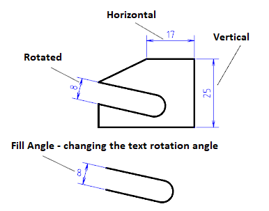 CAD software Horizontal, Vertical and Aligned Dimensioning 7