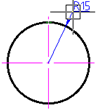 CAD drawing Radial Dimensioning 8