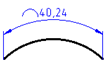 CAD drafting Arc length dimensioning 9