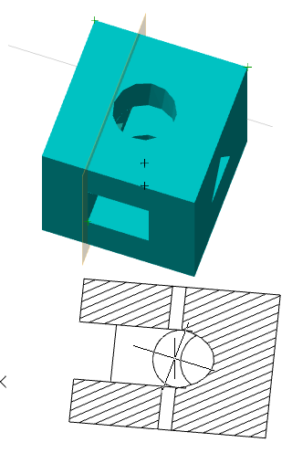 CAD drawing 3D Module 1394