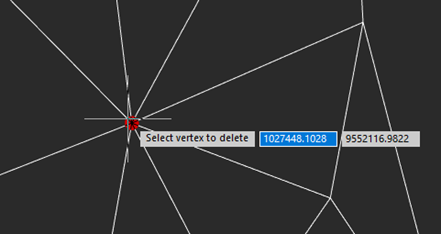 CAD software Delete Vertex 7