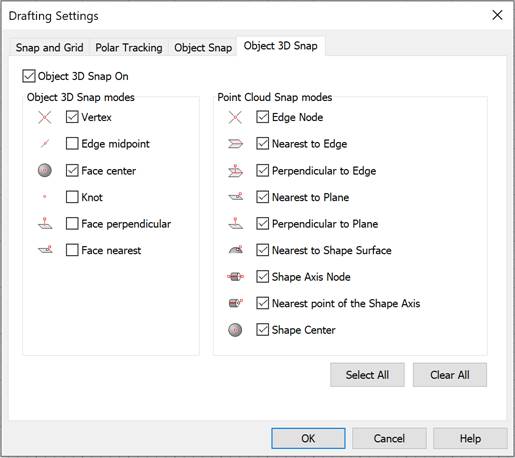 CAD drafting Object 3D Snap 6