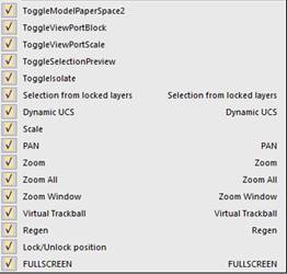 CAD drawing Status Bar 41