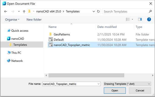 CAD drafting To create a Layout from a Template 9