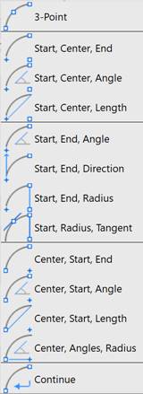 CAD drafting Curved Objects 0