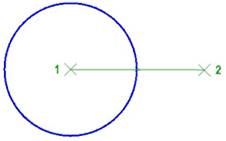 CAD software Circle by Center and 7