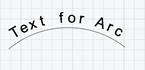 CAD drafting Arc Text 30
